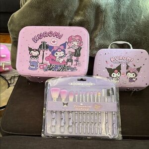 Kuromi Makeup Set with Brushes